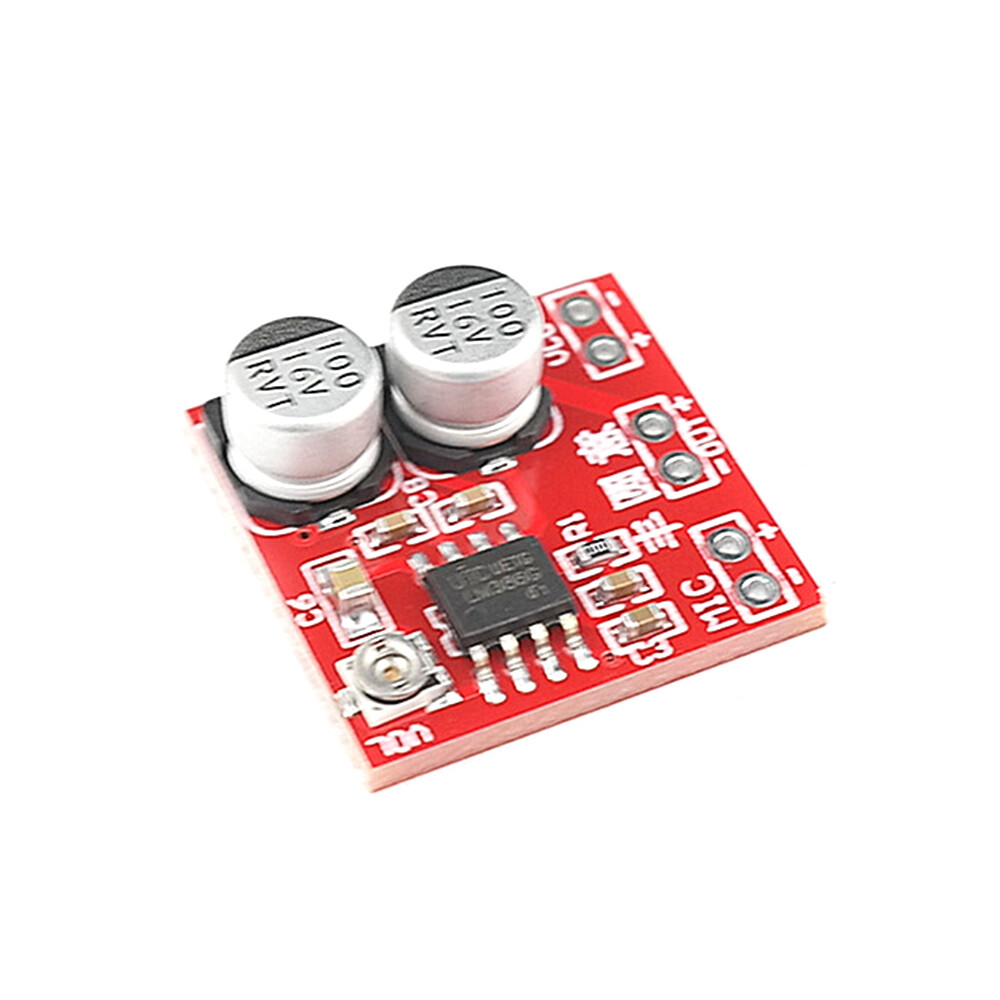PANTHON DC4-12V LM386 Electret Microphone Amplifier Board Microphone Pickup Module Can Drive Earphones and Small Power Speakers