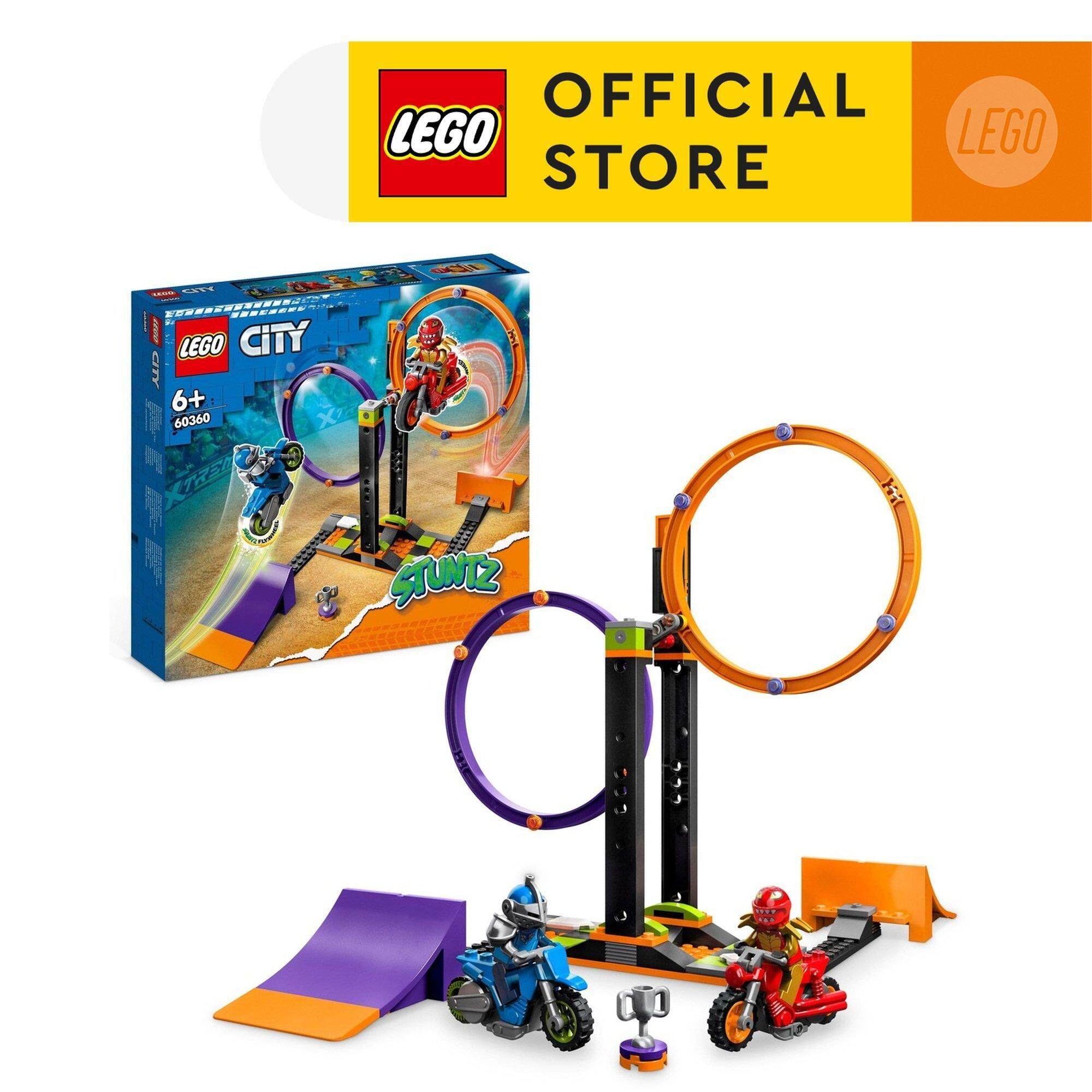 LEGO City 60360 Spinning Stunt Challenge Building Toy Set (117 Pieces ...