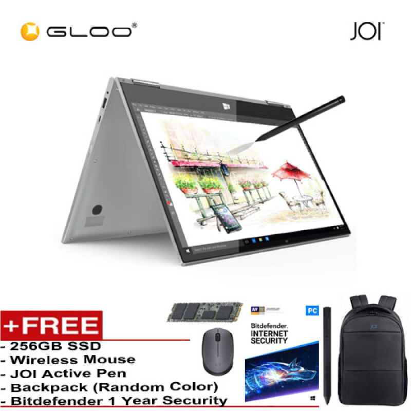 JOI Book Touch 300 SV-CL300 Cel N4000,4+32GB, 13.3 FHD, W10 Home, Silver {Free 256GB SSD + JOI Active Pen Pro 300 + Backpack (Random color) + Bitdefender 1Yr + Wireless Mouse} Malaysia