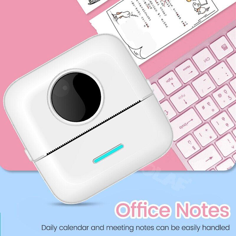 Elough Mini Printer Thermal Label Printer Portable Photo Printer Sticker Wireless Inkless Pocket Miniprint Impresora Portátil