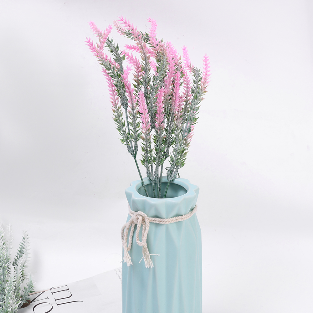 5 Fork Romantic Provence Lavender 38cm Artificial FlowersPlastic Wedding Decorative for Decor Grain Christmas Fake Plant