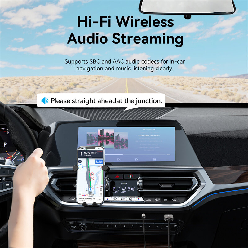 Vention 3.5mm Bluetooth 5.4 Receiver Adapter for car 3.5mm Jack Aux USB Bluetooth Receiver Wireless Audio Music Bluetooth Transmitter