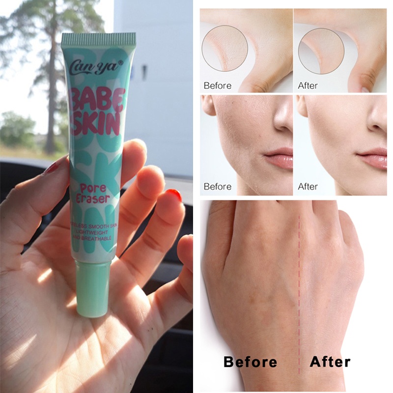 BABE SKIN Kem Lót Dạng Lỏng Che Phủ Mờ Trang Điểm Concealers Chăm Sóc Mặt Kem, Kem Nền Mờ Dầu Lỗ Chân Lông Vô Hình- Kem Che Khuyết Điểm Mỹ Phẩm Control