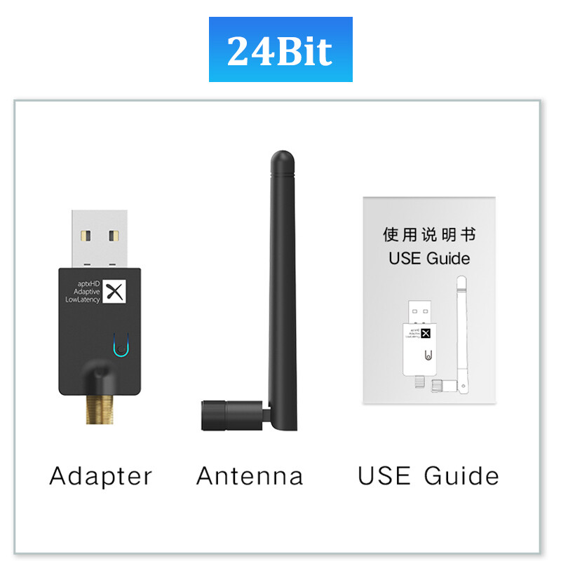 Vaorlo csr qualcomm qcc3056 bluetooth 5.2 audio transmitter low latency wireless usb adapter support aptx adaptive hd ll with mic for pc win 7/8/10 ps4 ps5 nintendo switch