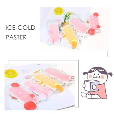 5 Packs Summer Cold Paste Cooling Refreshing Cold Ice Pack Cool Cute Cold Stickers Cooling Ice Stickers[2pcs/Pack ]