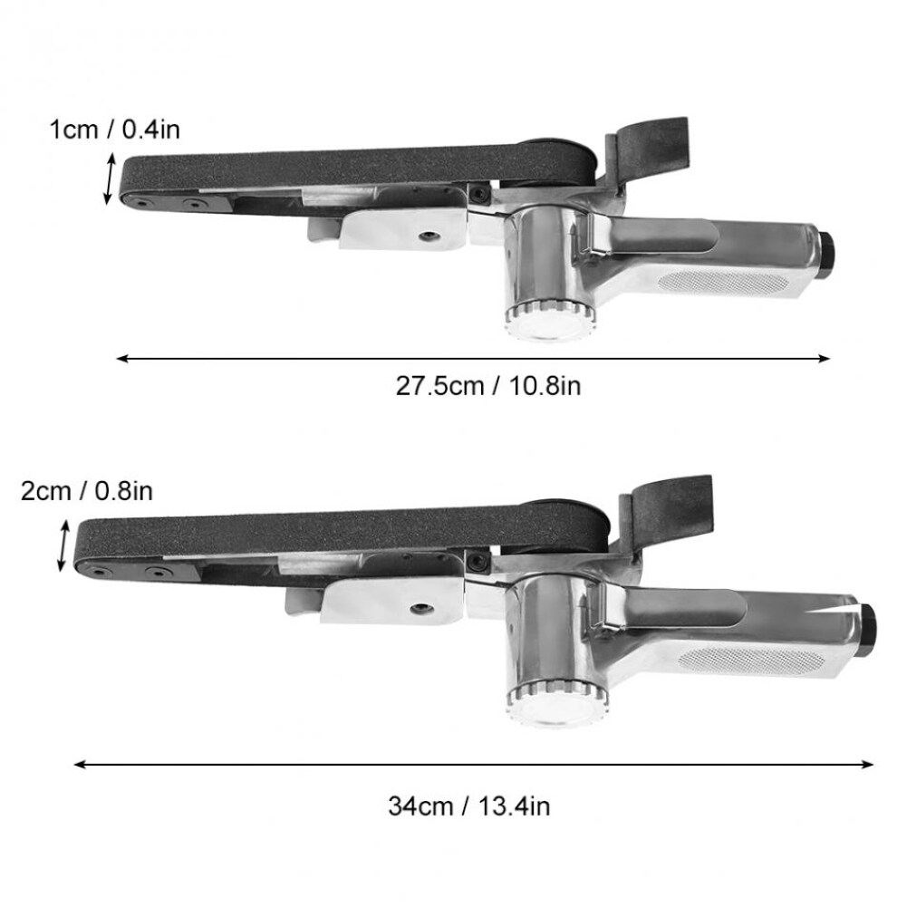 EMachinery 10/20mm Width Mini Air Belt Sander Sanding Tool Angle Grinders Polishing Machine