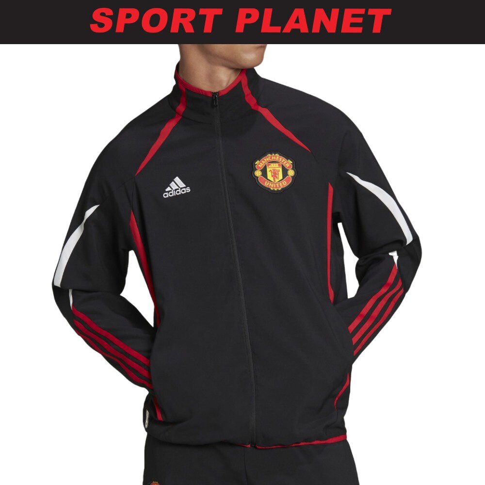 adidas Men Manchester United Teamgeist Woven Football Jacket Shirt