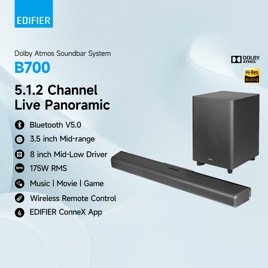 Edifier Wireless Atmos System Edifier B700 Sound Bar Edifier A