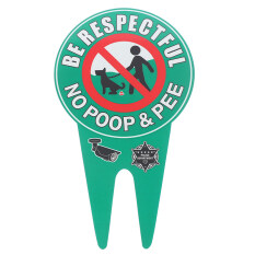 Snoopy Double Sided No Pooping Dog Sign No Peeing Dog Sign With Stake Garden Signage