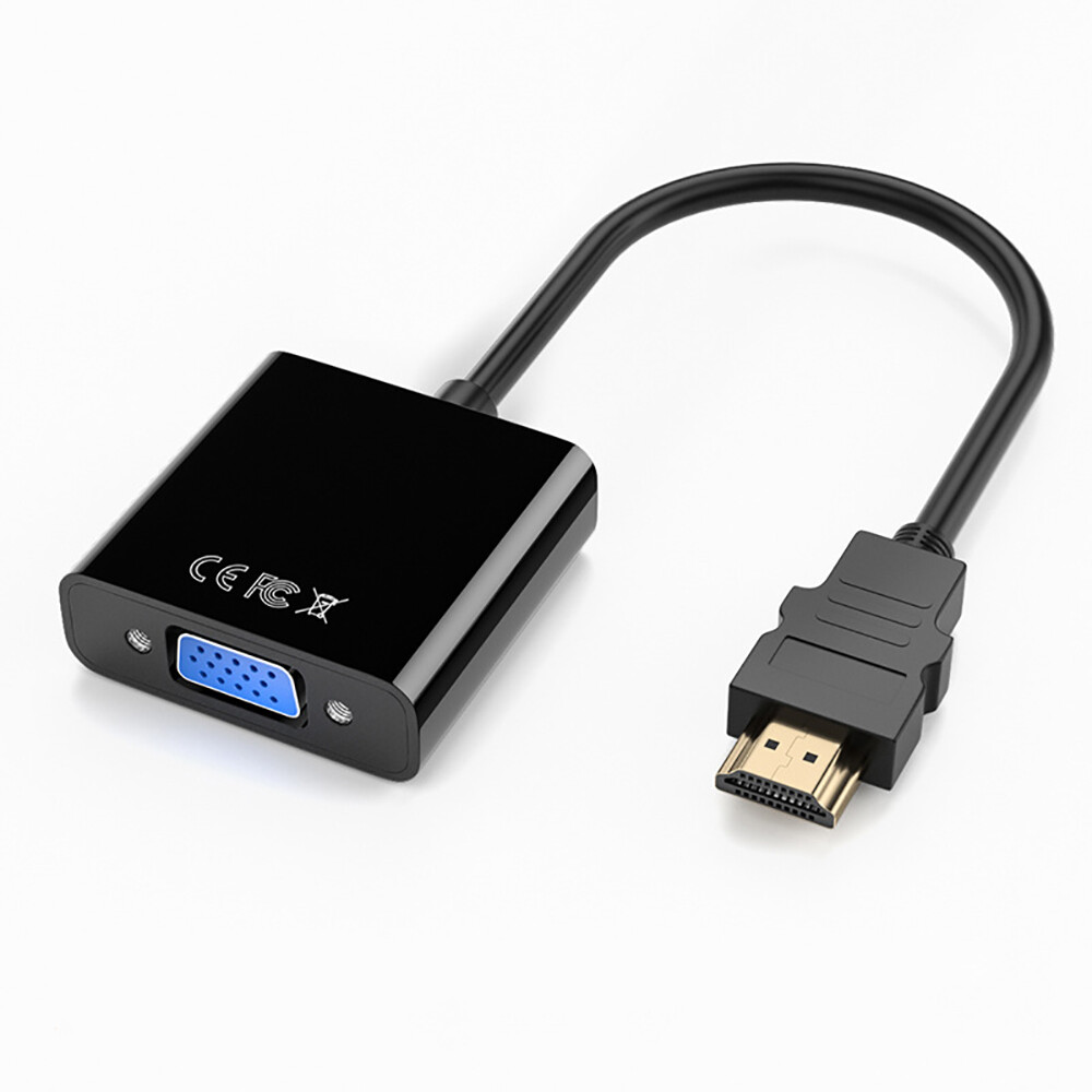 JTKE 1080P HDMI to VGA Cable Adapter Male To Female Converter HDMI Male