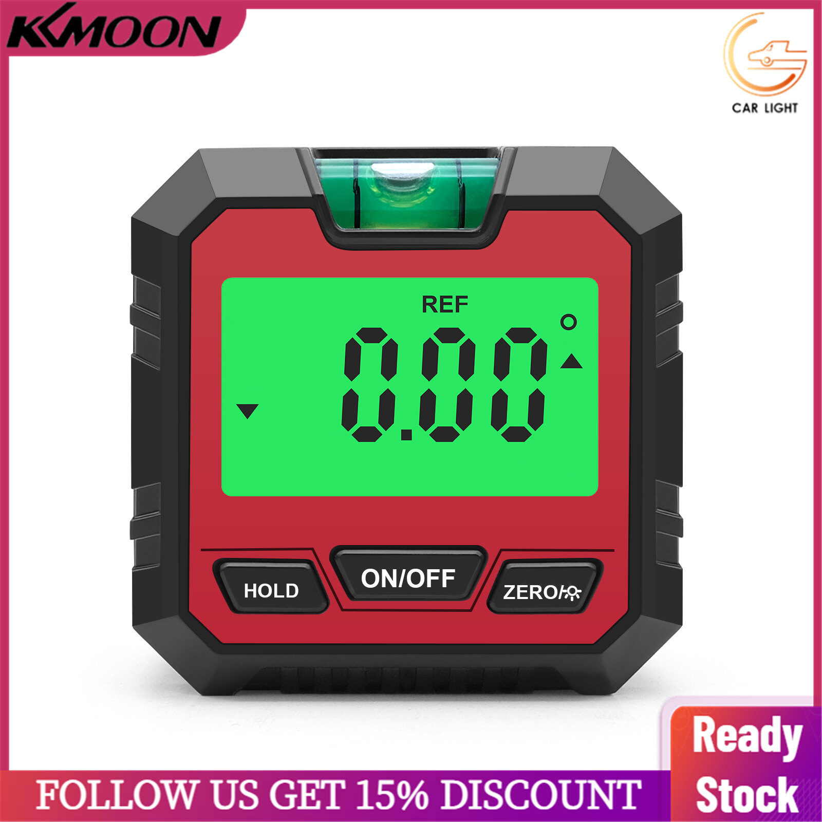 Mini Digital Inclinometer Protractor/Inclinometer/Level 3 IN 1 Angle Finder Angle Meter/Bevel Gauge 90° Gauge Digital Level Box for 4 x 90 Degree Measuring Range