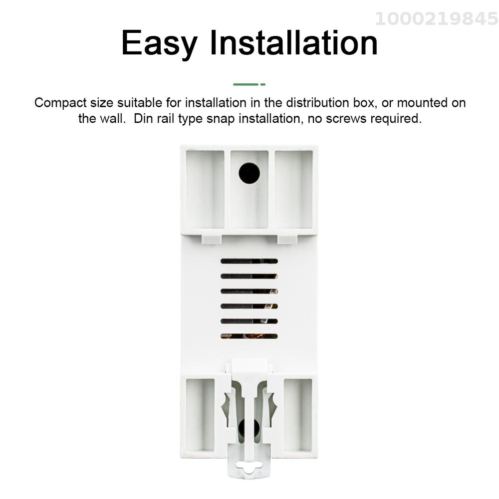 Cảm biến thông minh tuya wifi tự động thông minh rethua bảo vệ đa chức năng hiện tại điện áp giám sát Meter Màn hình LCD chuyển nguồn Meter bảo vệ giá trị settable Mobilephone ứng dụng điều khiển