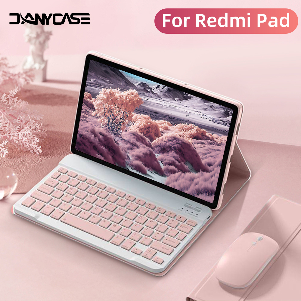 Vỏ bàn phím cho 2023 Mi pad Đỏ Se 11inch 2024 Mi pad Đỏ Pro 12.1inch POCO Pad 12.1inch máy tính bảng Xiaomi Pad Mi Pad 7 / 7 Pro 11.2inch Mi Pad 6 / 6 Pro 11inch với bàn phím tương thích Bluetooth