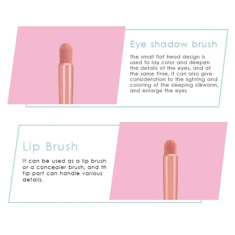 Mirror Makeup Brushes Set for Cosmetics Soft Fluffy Foundation Blush Powder Eyeshadow Kabuki Blending Makeup Brush Beauty Tool