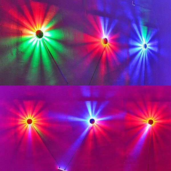 Angelila Đèn Led Tiệc UFO RGB Tự Động Thay Đổi Màu Sắc Xoay Hướng Dương Đèn Led Sân Khấu Bar...