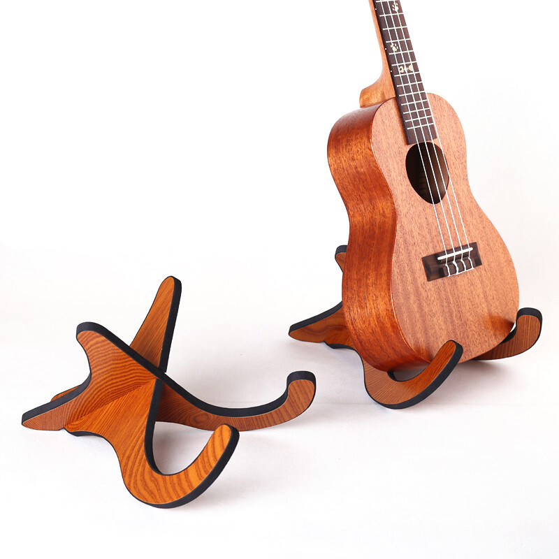 Giá Đứng Đàn Ghi Ta Di Động, Giá Đỡ Đàn Ukulele Bằng Gỗ Có Thể Gập Lại Dọc