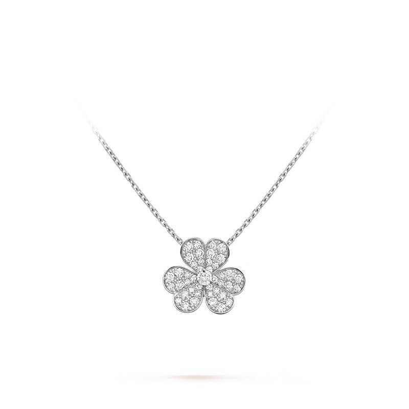 white gold small necklace