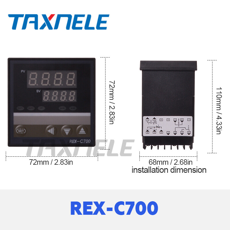 PID Digital Intelligent Industrial Temperature Controller Rex-C100 C400 C700 Rex-C900 Universal Input SSR Relay output Thermostat