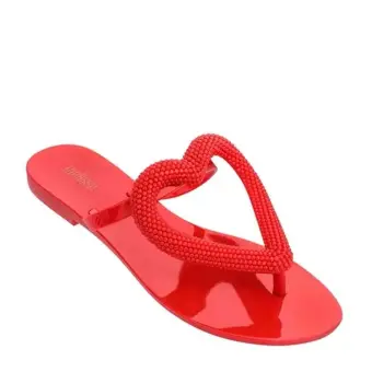 melissa big heart flip flop