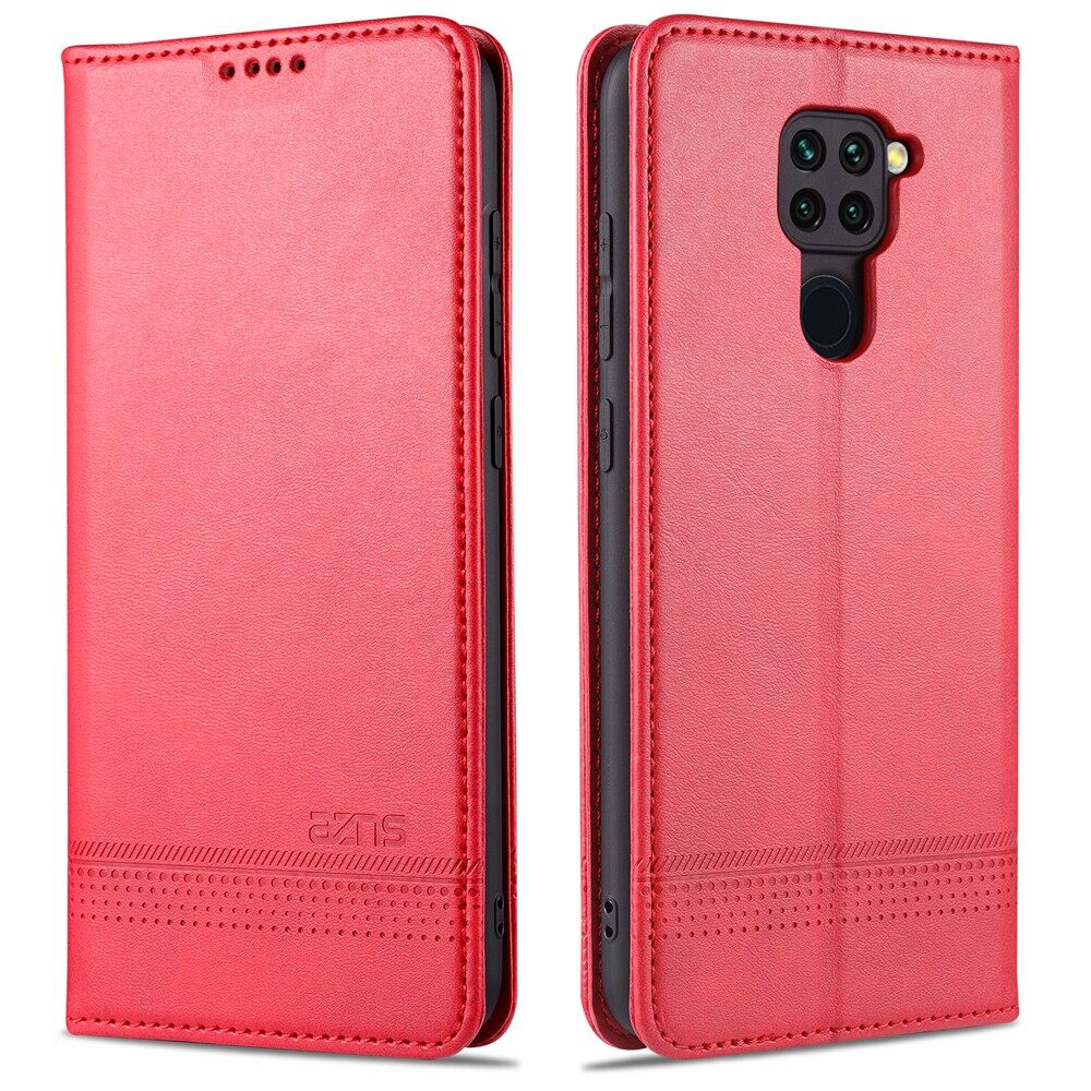 For Xiaomi Redmi Note 9/Note 9S/Note 9 Pro/Note 9 Pro Max/Redmi 10X(4G)/Redmi 10X(5G) PU Leather Flip Case Magnetic Wallet Cover with Stand Card Slots Casing