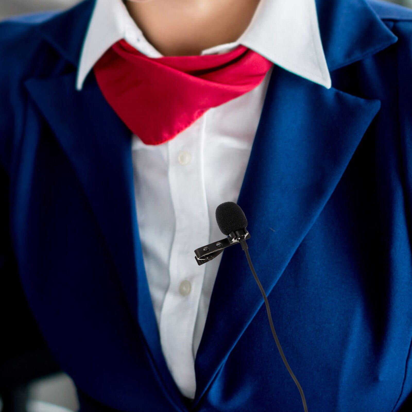 10 PCS Shirt Microphone Lapel Lavalier Clip Headset Cover Collar Headphones Windscreen Mini