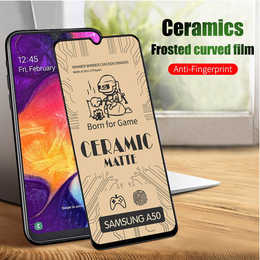 AG Kính Cường Lực Gốm Dẻo Full Màn cho Samsung Galaxy Note 10 S10 Lite S20 fe A71 M51 A72 A52 A32 A12 A02s A42 A20s A02 A30 A30s A50 A50s A10 A10s A70 A70s A01 A11 A31 A51 A21s Miếng dán màn hình