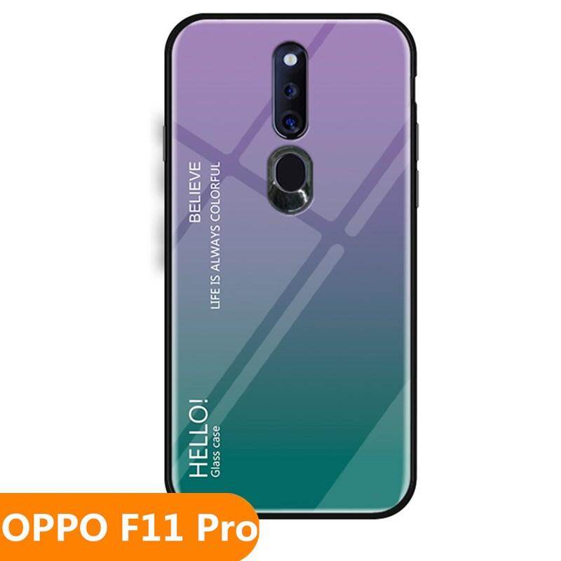 Zeallion Ốp Lưng Kính Cường Lực Gradient Cho "OPPO F11 Pro" Ốp Bảo Vệ Điện Thoại