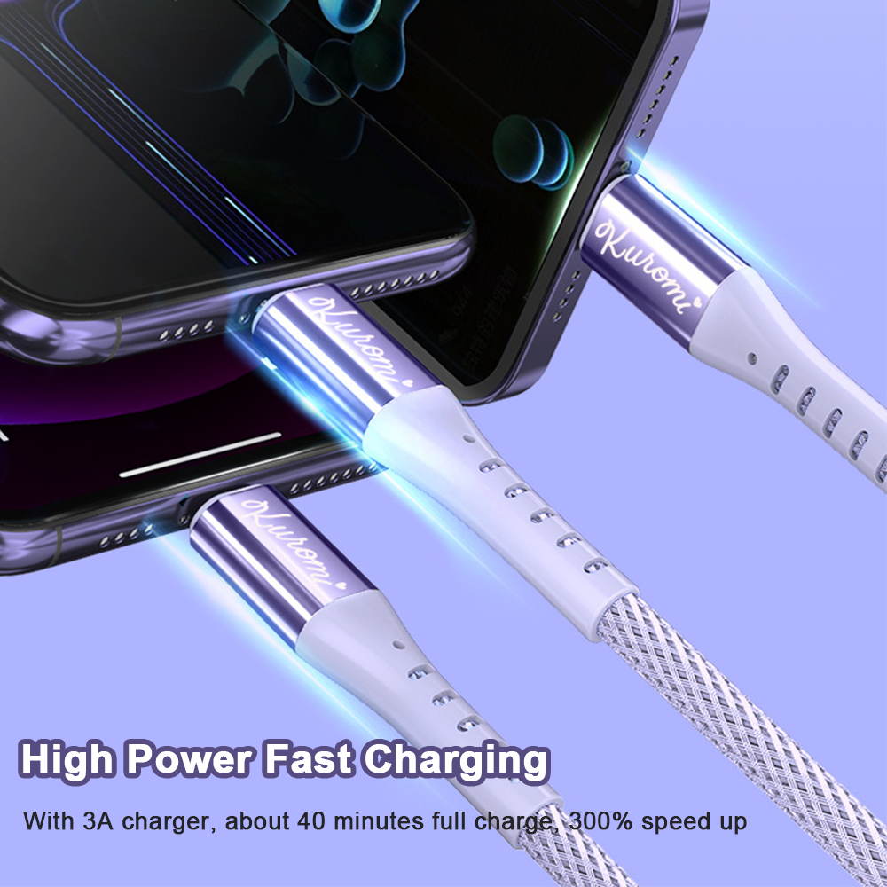 (25cm)100% Authentic Sanrio Hello Kitty Cable 3 in 1 Charging Cable Fast Charging Kuromi USB Cable Type C Lightning Cable Micro USB Cable for iOS,Android Smartphone,Wireless Earbuds Birthday Gift Cinnamoroll AQ8
