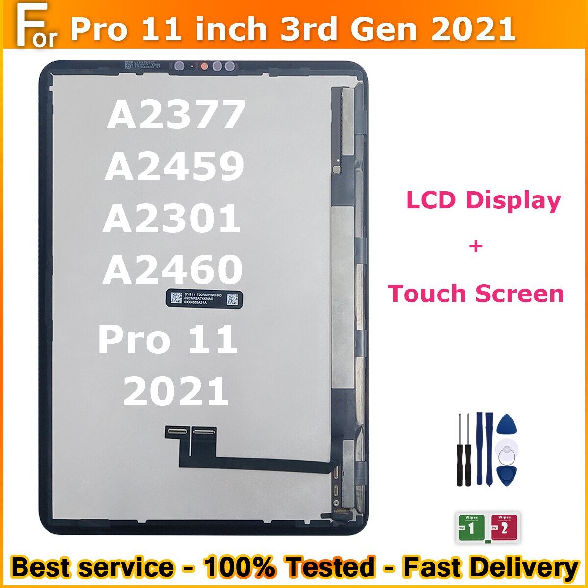 Original For Ipad Pro 11 Inch 3Rd Gen 2021 A2377 A2459 A2301 A2460 LCD