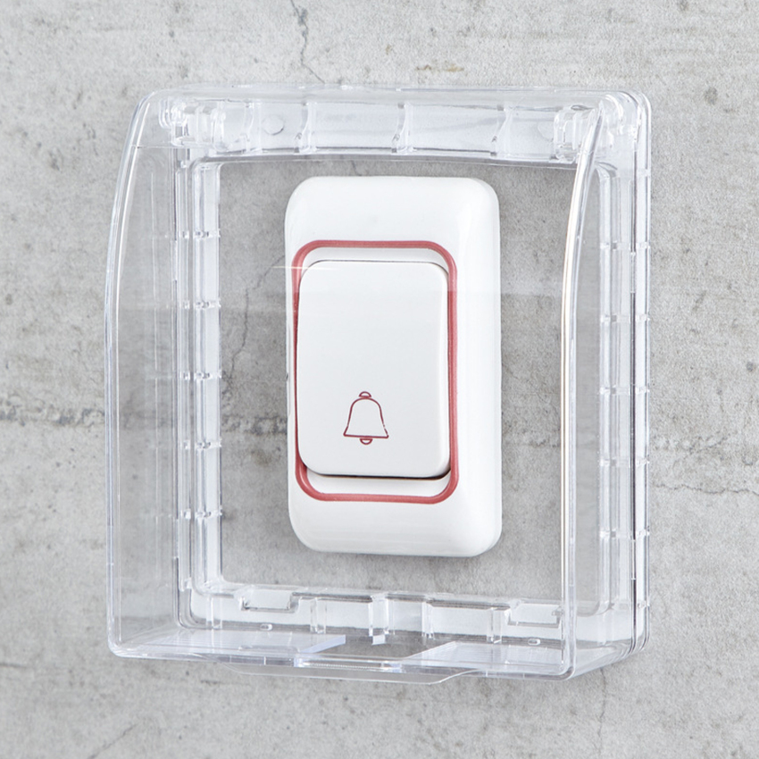 Wall Socket Switch Protective Case Power Dust Cover Rectangle Waterproof Cover