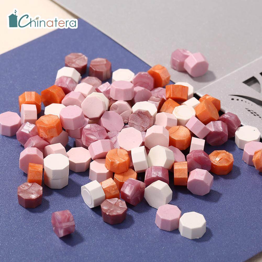 [Chinatera] 100pcs Vintage Octagonal Sealing Wax Beads for DIY Crafts Envelope Wedding Postcard Making Tools Ancient Wax Seal Stamp Tablet Pill