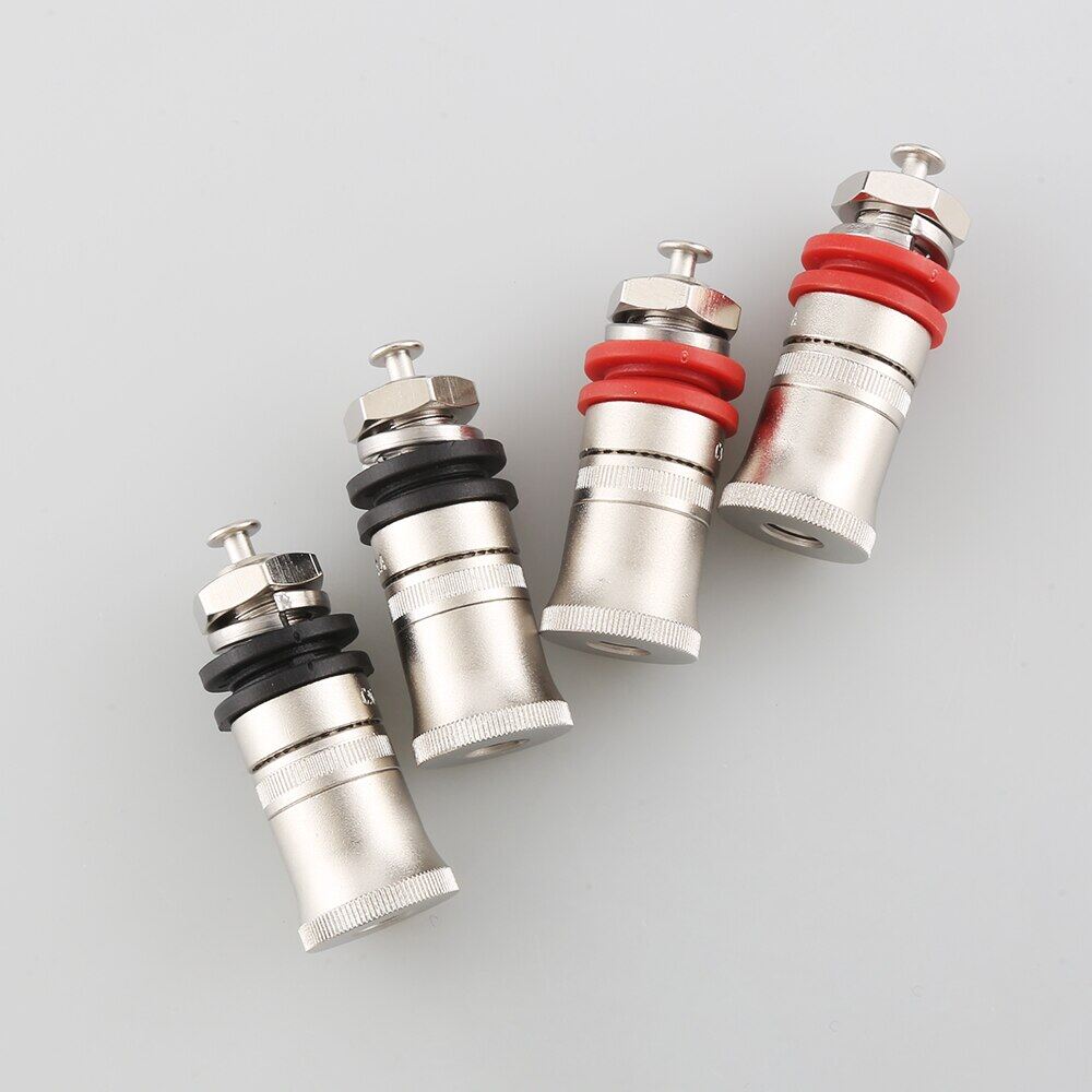 High Quality CMC Rhodium Plated Speaker Amplifier Binding Post Terminal Banana Plug Socket Output Connector Hifi Audio DIY