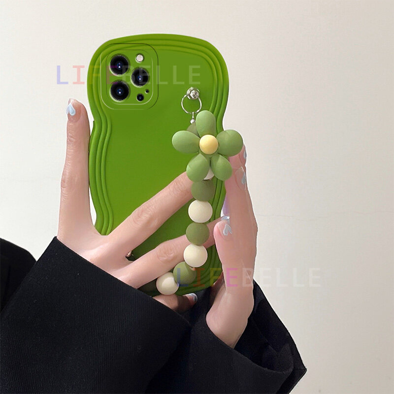LIFEBELLE Ốp Cho OPPO F11, Ốp Điện Thoại Mềm Silicon Lỏng Đơn Giản Khung Lượn Sóng Thời Trang Vòng Tay Hoa Đẹp Ốp Cho Nữ Sáng Tạo Phong Cách Instagram Ốp Lưng Bảo Vệ Chống Sốc