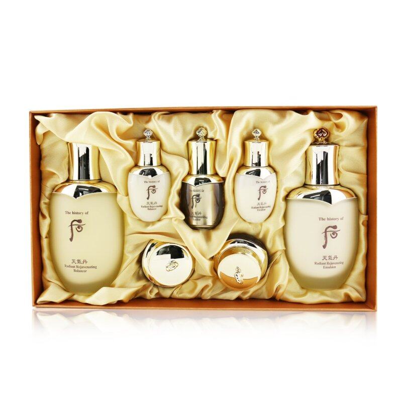 Buy WHOO (THE HISTORY OF WHOO) - Cheongidan Radiant Special Set: Balancer (150ml + 25ml), Emulsion (110ml + 25ml), Essence 8ml. Cream 10ml, Eye Cream 5ml 7pcs Singapore