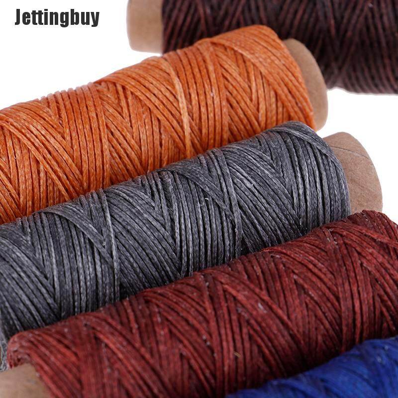 [Jettingbuy] 50 M/cuộn Chỉ Sáp Phẳng Khâu Da Dây Sáp Thủ Công 150D