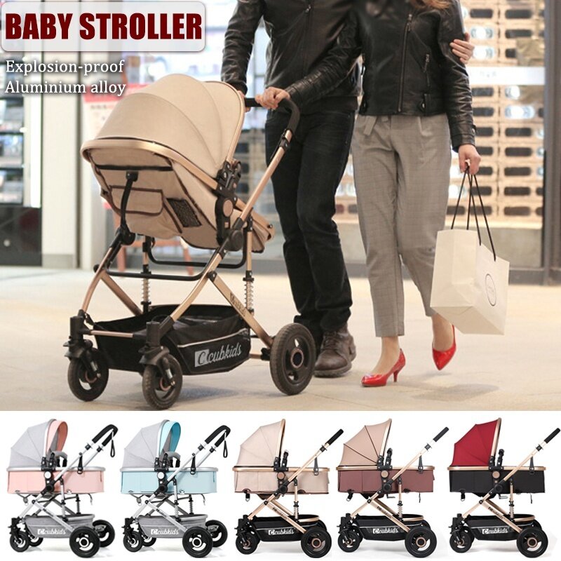 3 IN 1 Foldable Lightweight Explosion-proof Baby Stroller Pushchair Travel System Singapore