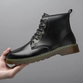 fashion high quality martin boots leather short martin british casual boots