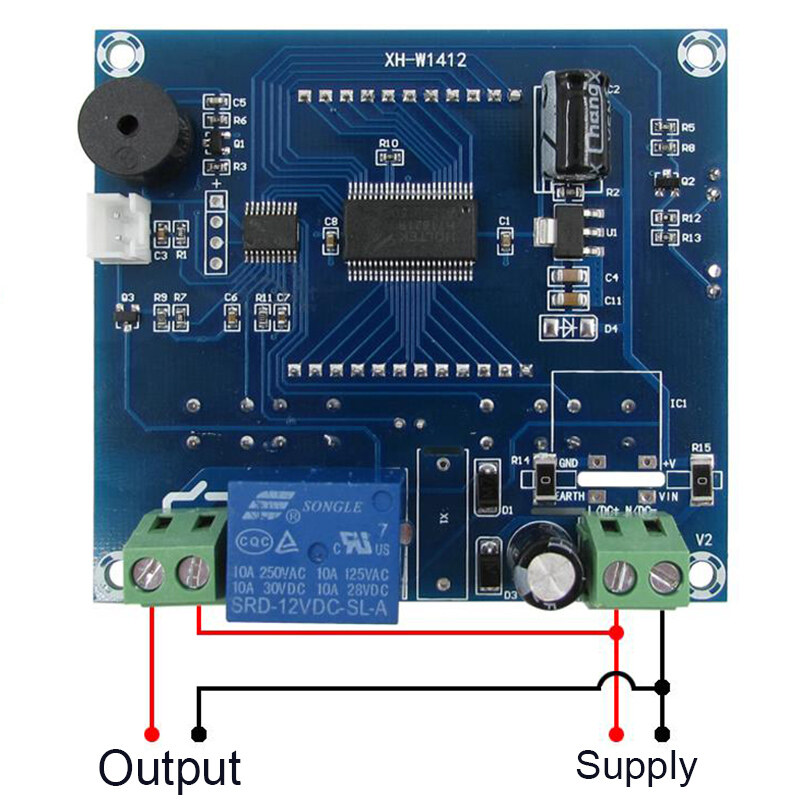 1PCS XH-W1412 Digital Display Thermostat Microcomputer Thermostat