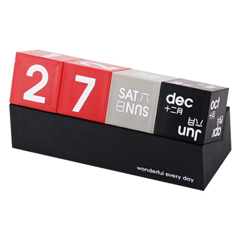 DIY Square Perpetual Calendar Calendar Desktop Calendar Creative Perpetual Calendar Desktop Decoration