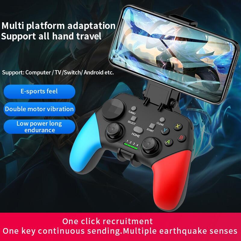 Wireless BT 2.4G TypeC Game Controller for Switch Pro PC Android IOS Tablet Smart TV PS3 Gamepad Joystick Control with Vibration