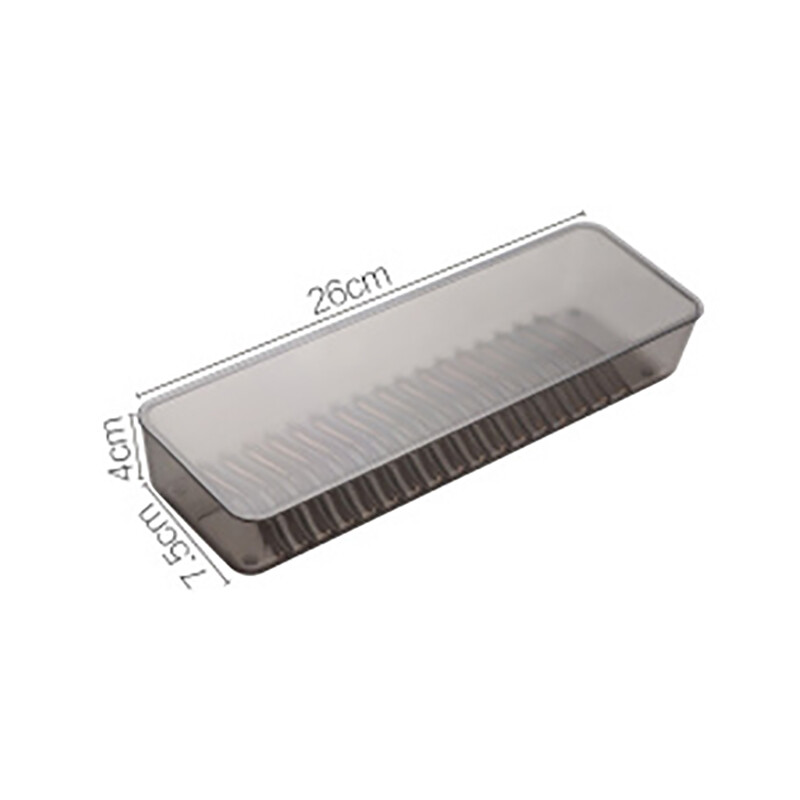 CNMF Rectangular Chopsticks Box with Cover Spoon Storage Rack Kitchen Dustproof Flatware Storage Box