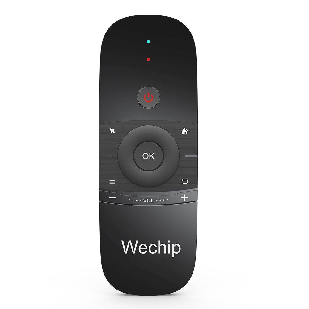 Docooler Wechip W1 2.4G Air Mouse Wireless Keyboard Remote Control Infrared Remote Learning 6-Axis Motion Sense w/ USB Receiver for Smart Android  BOX Laptop PC