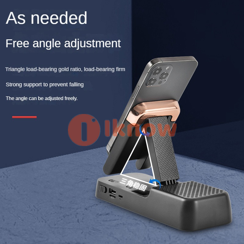 I know Wireless Bluetooth speaker tablet holder Bluetooth audio phone holder multifunctional three in one