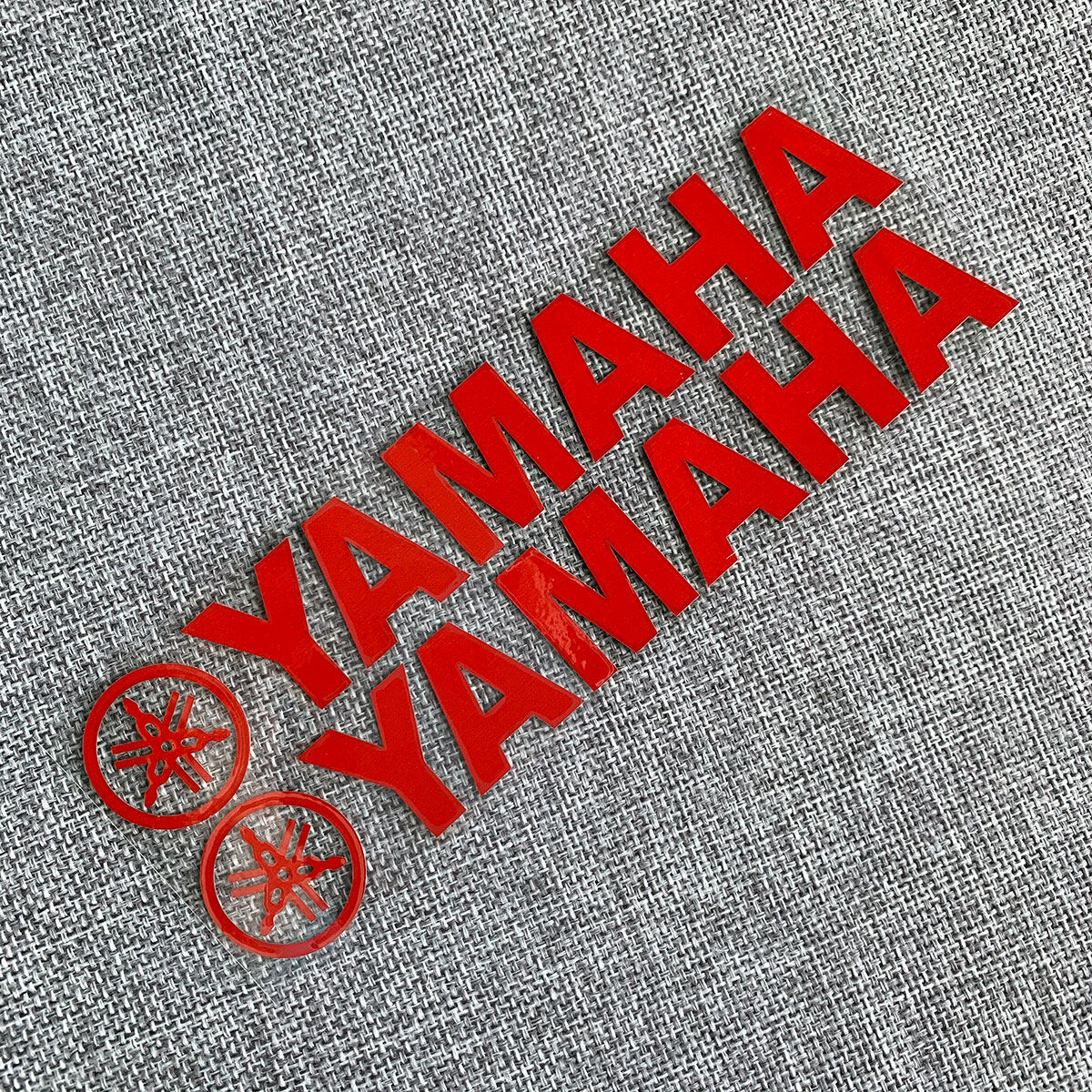 Yamaha LOGO Logo Body Reflective Sticker, Fuel Tank Laser Rainbow Sticker 1 Pair