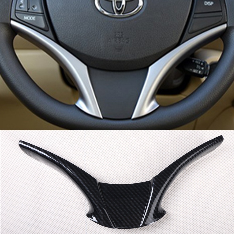 Xuming Ốp Bảng Điều Khiển Công Tắc Cửa Sổ Điện Xe Hơi Họa Tiết Sợi Carbon Cho TOYOTA VIOS 2014-2018 Phụ Kiện Nội Thất VIOS XP150 NCP150