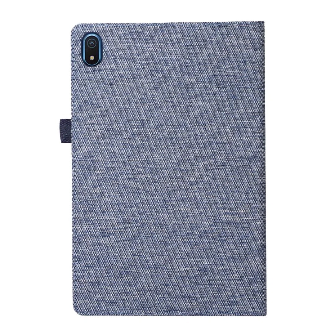 Jeans Fabric Pattern Flip Case for Nokia T20 10.4 inch Soft Stand Cover