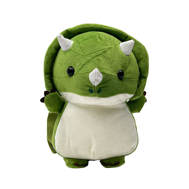 BAOLONGXIN Cartoon dinosaur doll backpack Boys and girls backpack Korean version of ins fashion personality funny foreign style backpack