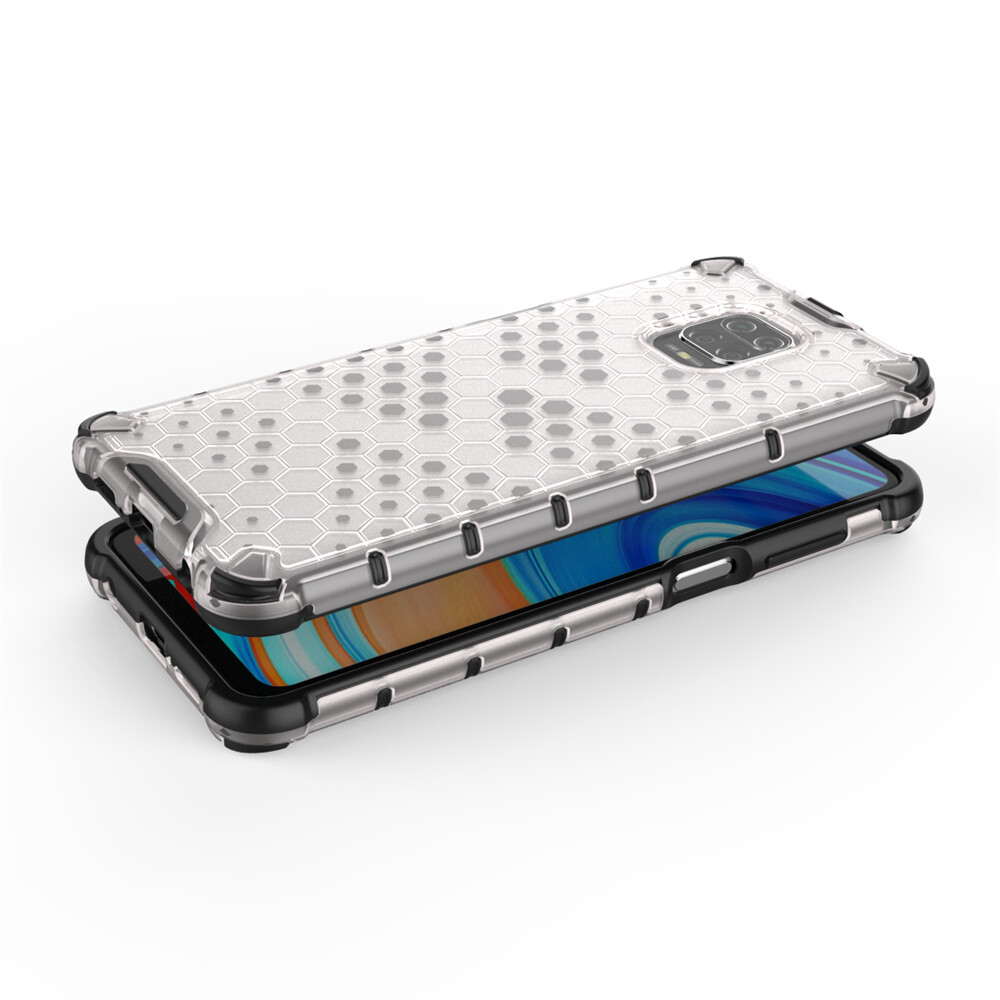 UFLAXE Honeycomb Ốp Cứng Chống Sốc cho Xiaomi Redmi Note 9 / Note 9 Pro / Redmi Note 9S Ốp Điện Thoại Trong Suốt Ốp Lưng Bảo Vệ Toàn Diện Bền Chặt Chống Vàng