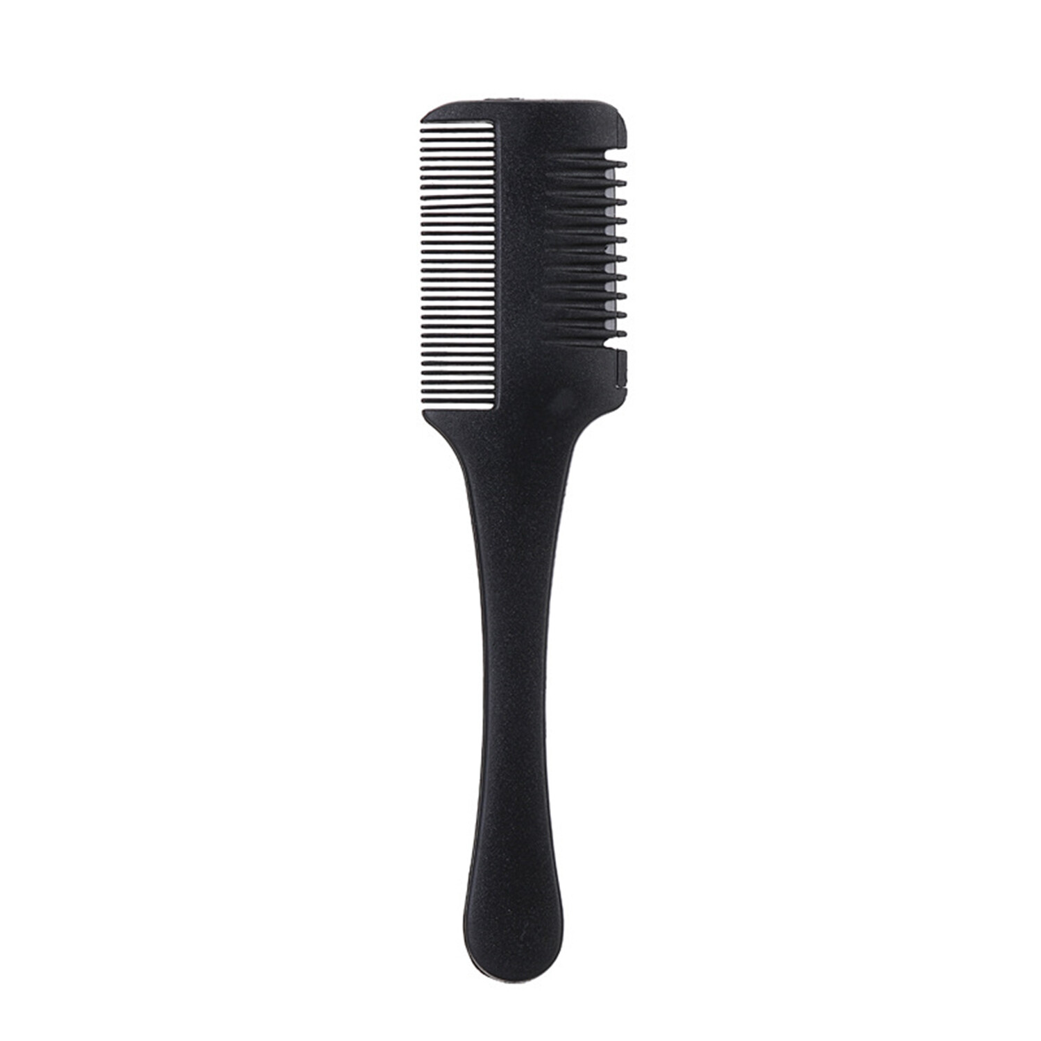 1pc Hairdressing Razor Comb Haircut Brush Carbon Handle Double Sided Hair Brushes Thinning Trimmer Salon Barber Styling Tool