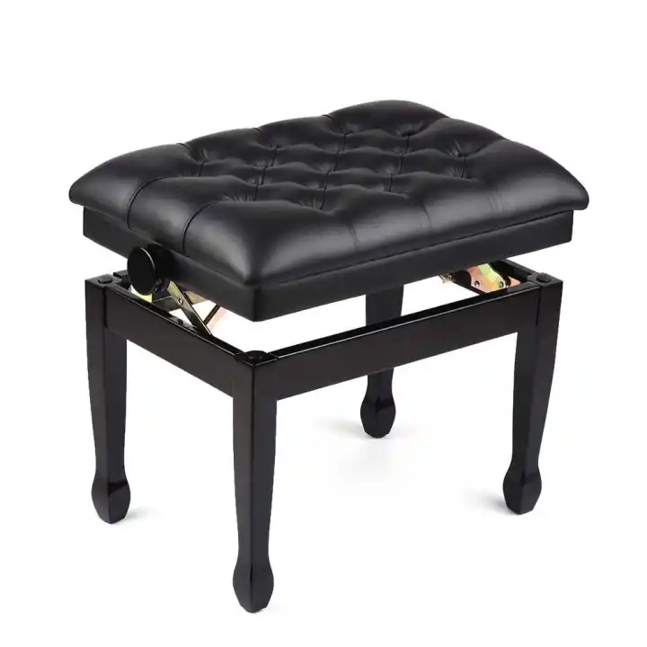 Deluxe Wooden Piano Bench Stool Comfortable Soft Cushion Padded